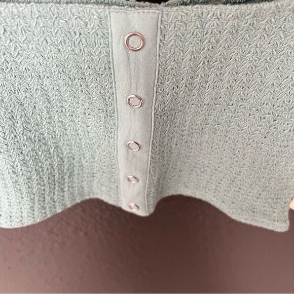 NWT Revolve x Capulet Millie Smocked Crop Top in seafoam | Size XS/P - Picture 6 of 12